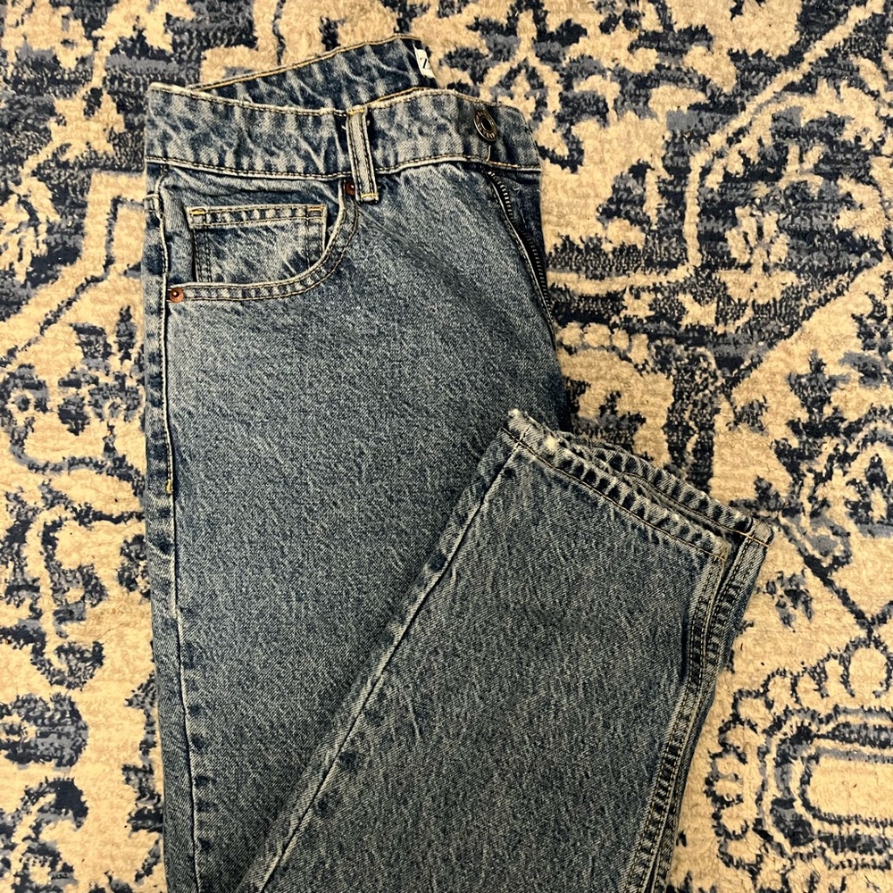 COPY - NWOT Zara Acid Wash High Waisted Tapered Jeans